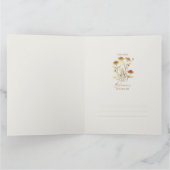 Autumn Floral Butterfly Dankeskarte (Innenseite)