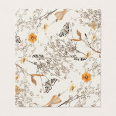 Autumn Floral Butterfly Folded Card (Außenseite Aufgefaltet)