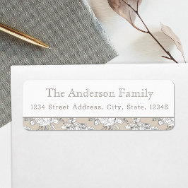 Autumn Floral Custom Rücksendeadressen-Aufkleber