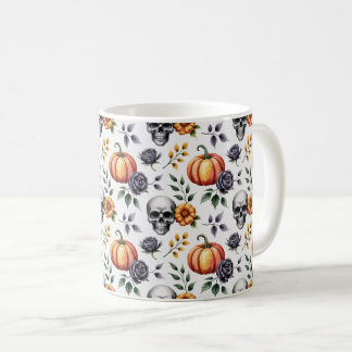 Autumn Floral Halloween Kaffeetasse