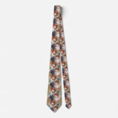 Autumn Floral Men's Necktie Gift Krawatte (Vorderseite)