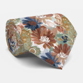 Autumn Floral Men's Necktie Gift Krawatte (Gerollt)