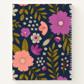 Autumn Floral Pattern Notebook Notizblock (Rückseite)