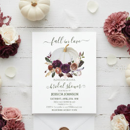 Autumn Floral Pumpkin Boho Brautparty Budget