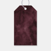 Autumn Floral Pumpkin Dankbarkeit Tag Geschenkanhänger (Rückseite)