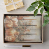 Autumn Floral Pumpkin Decoupage Seidenpapier (Geschenk)