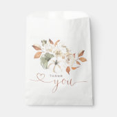 Autumn Floral Pumpkin Vielen Dank Geschenktütchen (Vorderseite)