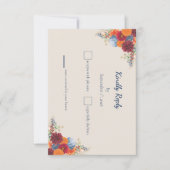 Autumn Floral RSVP Card (Vorderseite)