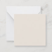 Autumn Floral RSVP Card Mitteilungskarte (Rückseite)