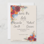 Autumn Floral Save the Date (Vorderseite)