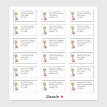 Autumn Floral Vase Individueller Name und Adresse