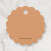 Autumn Floral Vielen Dank Geschenkanhänger (Rückseite)