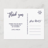 Autumn Floral Vielen Dank Postkarte (Rückseite)