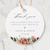 Autumn Floral Wedding Vielen Dank für Ihr Interess Geschenkanhänger (Vorderseite)