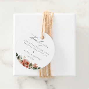 Autumn Floral Wedding Vielen Dank für Ihr Interess Geschenkanhänger