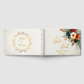 Autumn Floral & Wreath - Cream/Gold Gästebuch (Voll)
