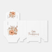 Autumn Florals Skript Namen glücklich Thanksgiving Geschenkschachtel (Ungefaltet)