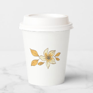 Autumn flower pappbecher