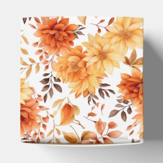Autumn Flowers Favor Gift Box Geschenkschachtel (Oben)
