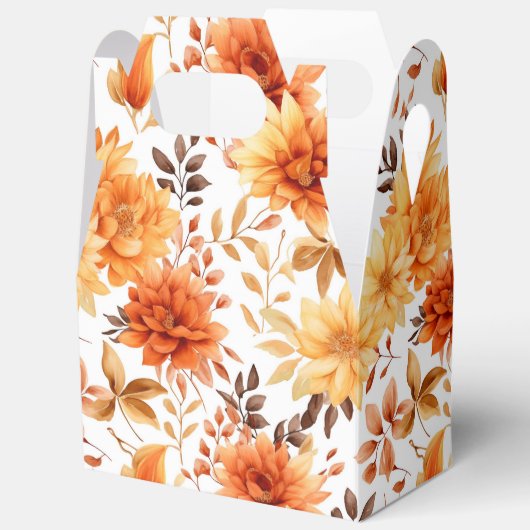 Autumn Flowers Favor Gift Box Geschenkschachtel (Offen)