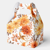 Autumn Flowers Favor Gift Box Geschenkschachtel (Rückseite)