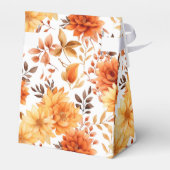 Autumn Flowers Favor Gift Box Geschenkschachtel (Rückseite)