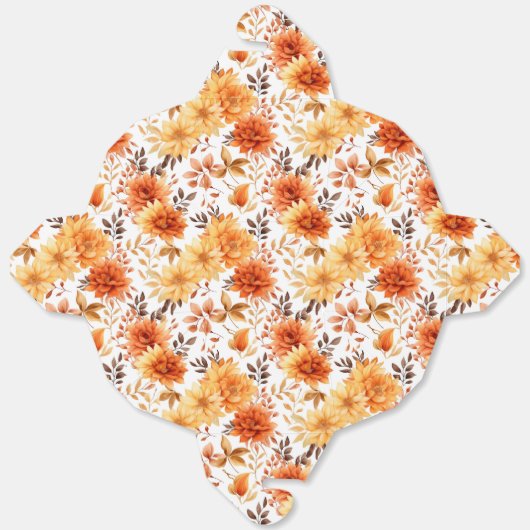 Autumn Flowers Favor Gift Box Geschenkschachtel (Ungefaltet)