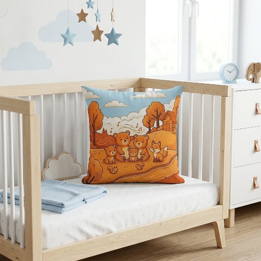 Autumn Forest Animals Kissen