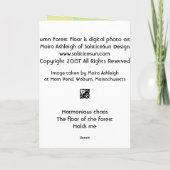 Autumn Forest Floor Karte (Rückseite)