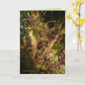 Autumn Forest Floor Karte (Gelbe Blume)