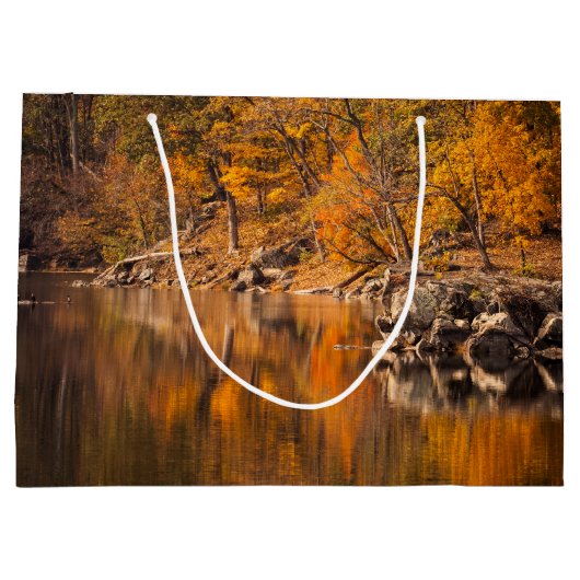 Autumn Forest Große Geschenktüte (Rückseite)