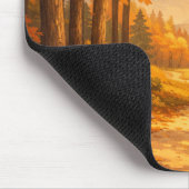 Autumn Forest Illustration Mouse Pad Mousepad (Ecke)