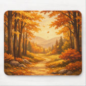 Autumn Forest Illustration Mouse Pad Mousepad (Vorne)