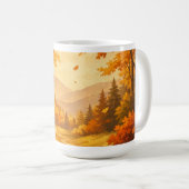 Autumn Forest Nature Mug Kaffeetasse (VorderseiteRechts)