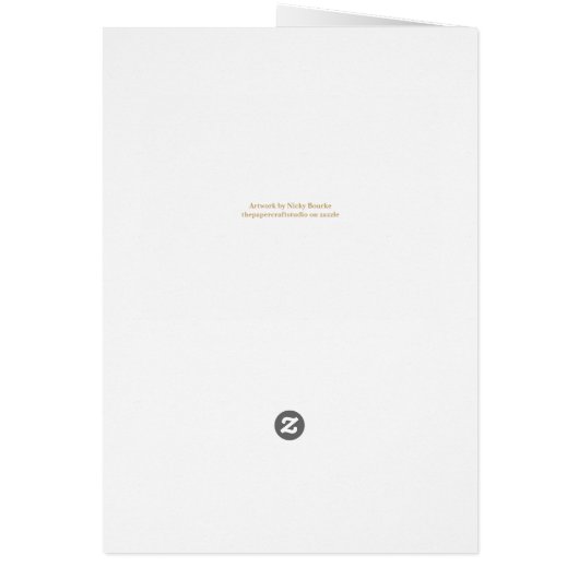 Autumn Forest Path Thinking of You Card (Hinten)