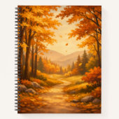 Autumn Forest Spiral Notebook Notizblock (Vorderseite)