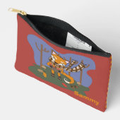 Autumn Fox Kid Zipper Pouch with Name Zubehörtasche (Offen)