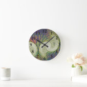Autumn Fractal Tree Runde Wanduhr (Zuhause)