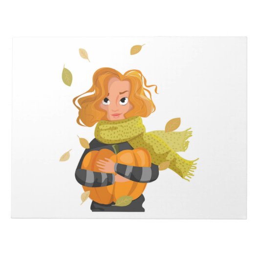 AUTUMN FRAU NOTIZBLOCK (Vorderseite)