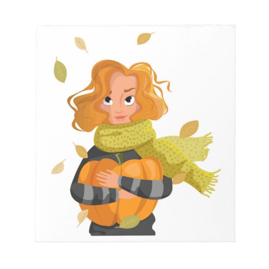 AUTUMN FRAU NOTIZBLOCK (Vorderseite)