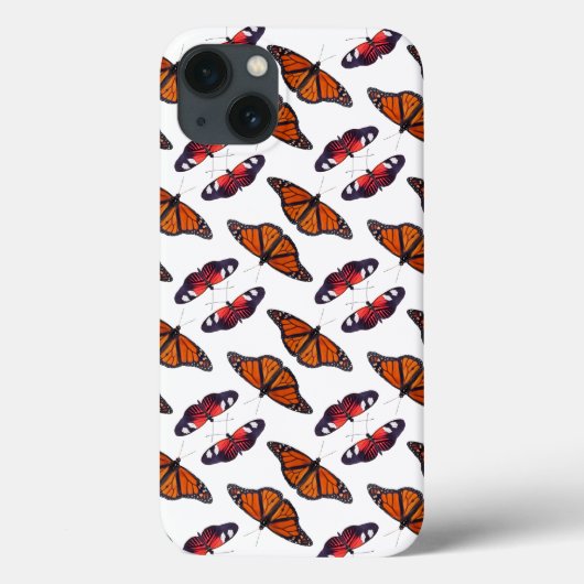 Autumn Frenzy Butterfly iPad Case (Weiß) (Rückseite)