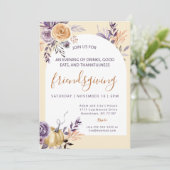AUTUMN Friendsgiving Einladung (Stehend Vorderseite)