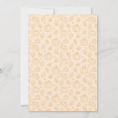 Autumn Friendsgiving Invitation Card Einladung (Rückseite)