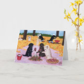 Autumn Fun Labradors Karte (Gelbe Blume)