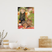 Autumn Fun Little Chipmunk Poster (Küche)
