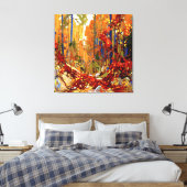 Autumn Garland, Fine Art von Tom Thomson, Leinwanddruck (Insitu (Schlafzimmer))