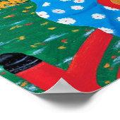 Autumn Geisha Print Poster (Ecke)