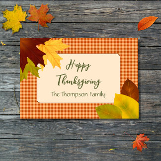 Autumn Gingham Erntedank Doormat Fußmatte