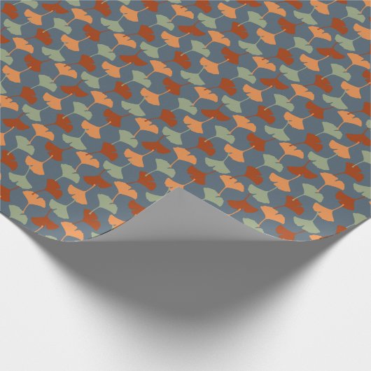 Autumn Ginkgo Leaf Pattern Geschenkpapier (Ecke)