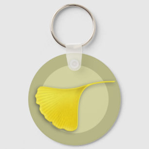 Autumn Ginkgo Leaf Schlüsselanhänger